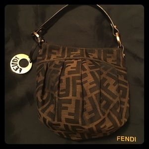 Fendi Zucca Mini Chef Tobacco Handbag